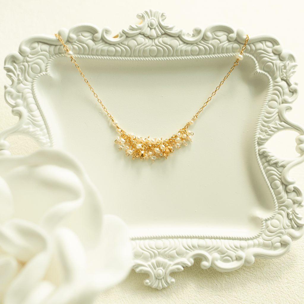 Hand-wire-wrapped Reign statement necklace, handmade in the USA - Everlyne (view 4)