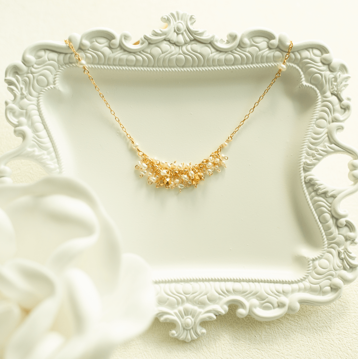 Hand-wire-wrapped Reign statement necklace, handmade in the USA - Everlyne (view 4)