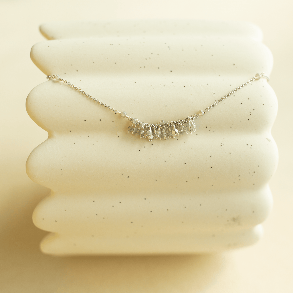Hand-wire-wrapped Reign statement necklace, handmade in the USA - Everlyne (view 23)