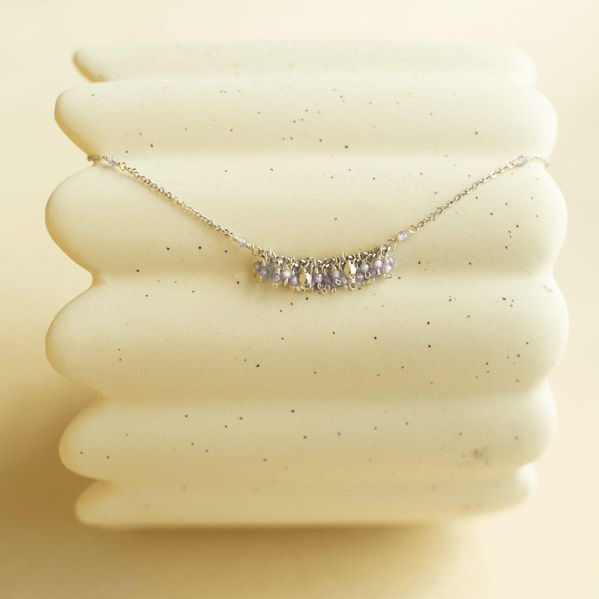 Hand-wire-wrapped Reign statement necklace, handmade in the USA - Everlyne (view 19)