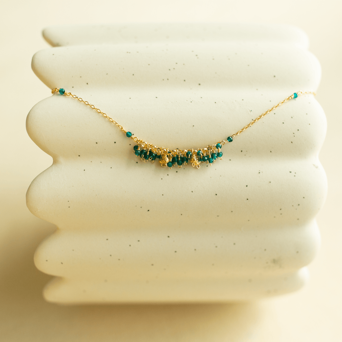 Hand-wire-wrapped Reign statement necklace, handmade in the USA - Everlyne (view 24)