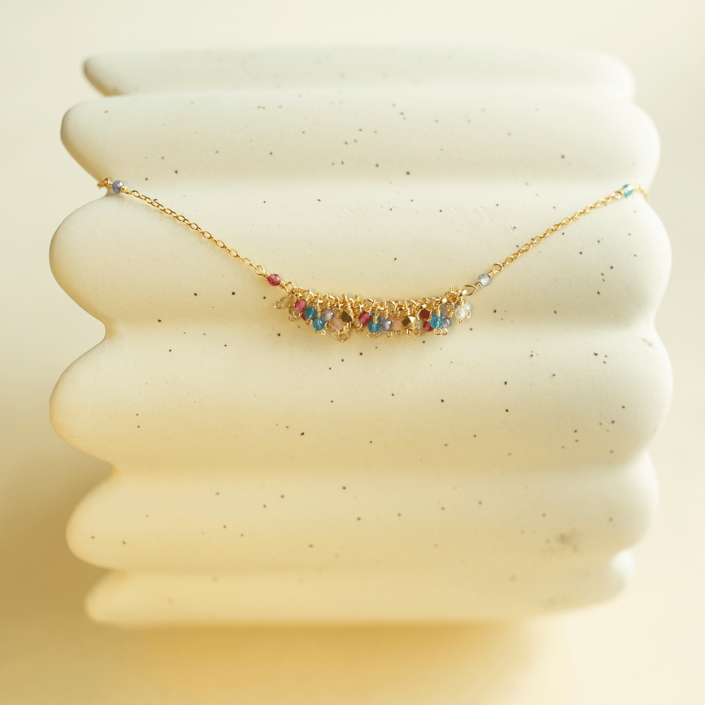 Hand-wire-wrapped Reign statement necklace, handmade in the USA - Everlyne (view 16)