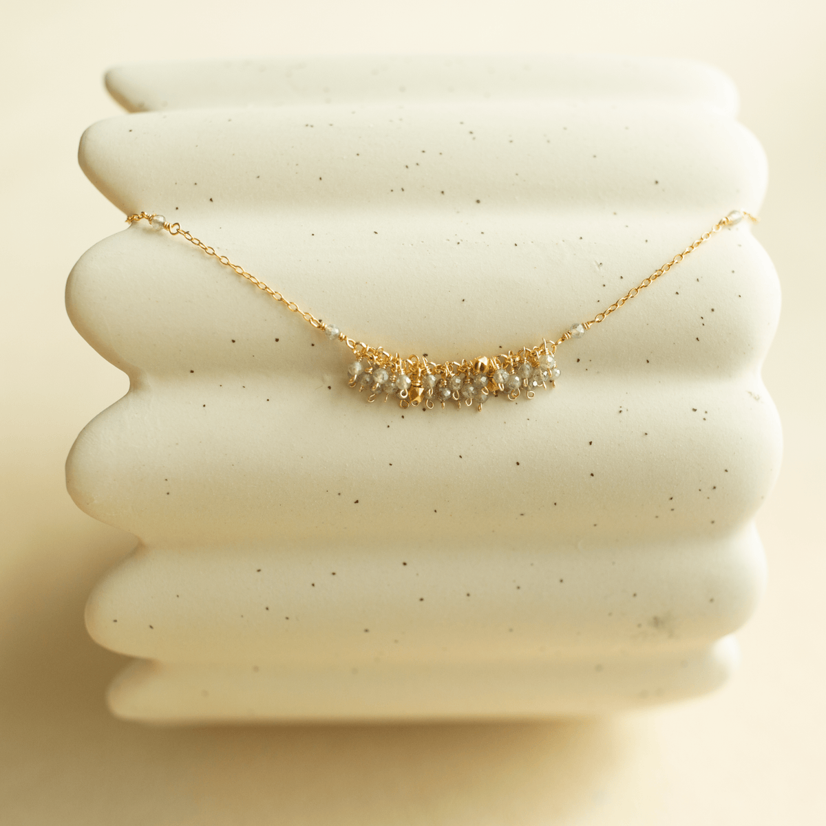 Hand-wire-wrapped Reign statement necklace, handmade in the USA - Everlyne (view 22)