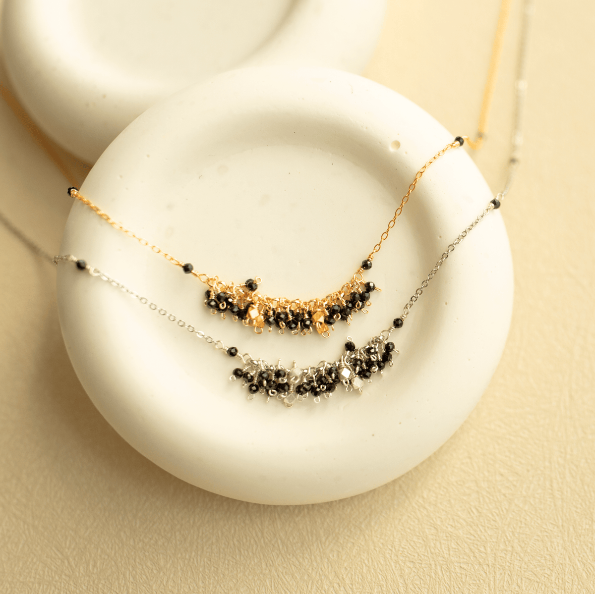 Hand-wire-wrapped Reign statement necklace, handmade in the USA - Everlyne (view 10)