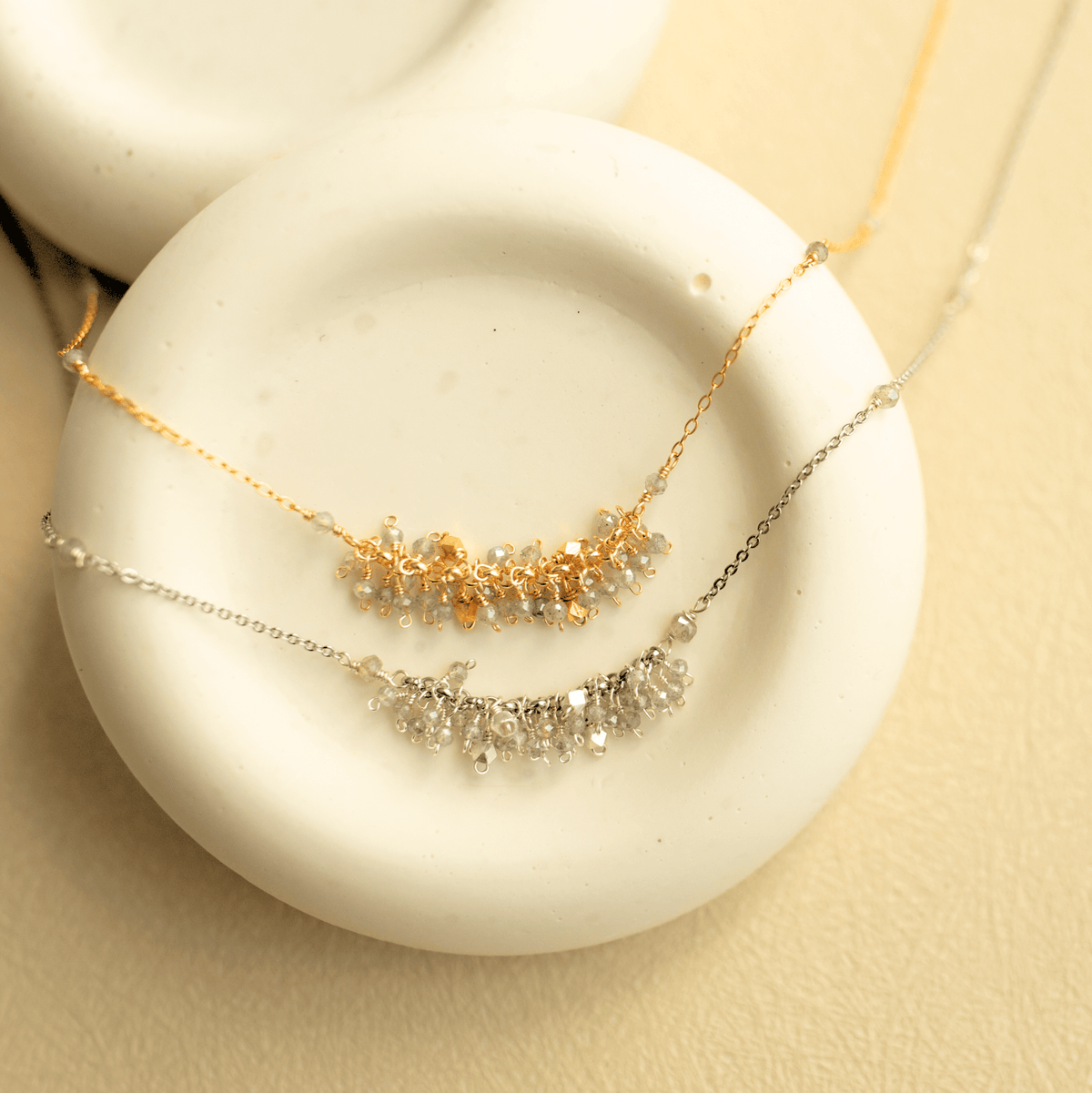 Hand-wire-wrapped Reign statement necklace, handmade in the USA - Everlyne (view 11)